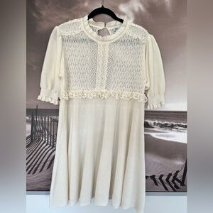 Zara Cream Lace Dress